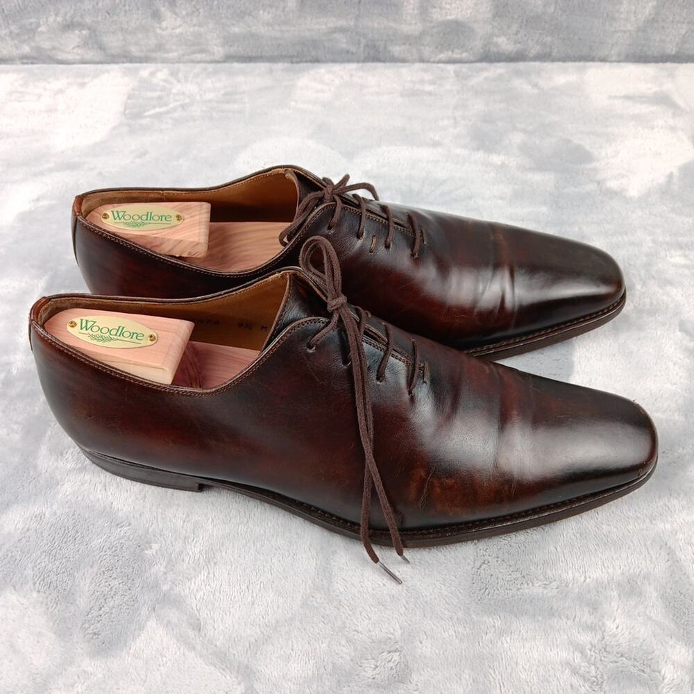Magnanni Crucero Wholecut Oxford Shoes Men's Size 9.5 M Cognac Leather 18576 - Picture 5 of 16